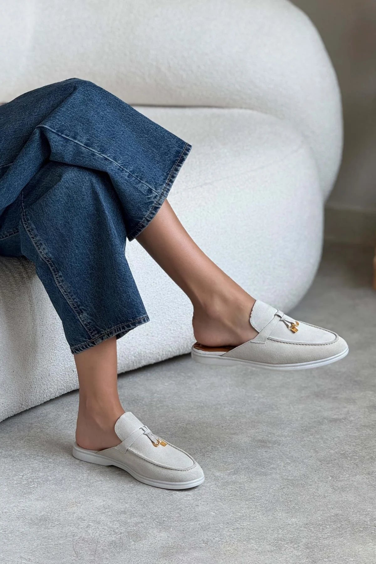 Most Beige Suede Genuine Leather Tassel Detail Flat Sole Women's Slippers - PREORDER | Slippers | FOOTWEAR | Slipper Most Beige Suede Genuine Leather Tassel Detail Flat Sole Women's Slippers - PREORDER | Slippers | FOOTWEAR | Slipper