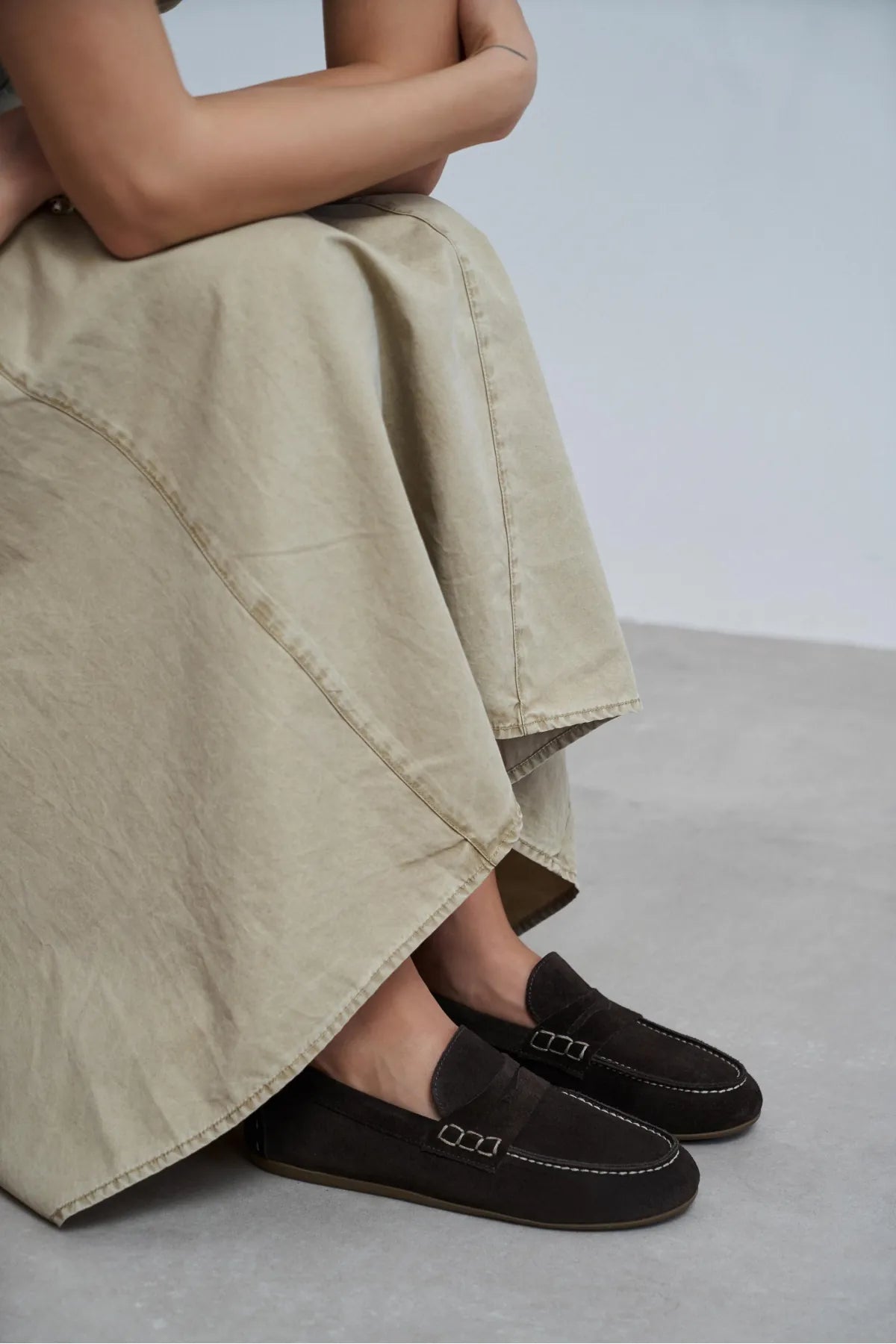 JERY Brown Suede Leather Women’s Loafer Shoes | FOOTWEAR | Loafers | Lebbse JERY Brown Suede Leather Women’s Loafer Shoes | FOOTWEAR | Loafers | Lebbse