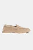 BERY Beige Suede Genuine Leather Women’s Loafer