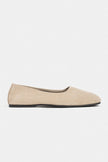 ROSEL Beige Genuine Leather Women’s Ballet Flats