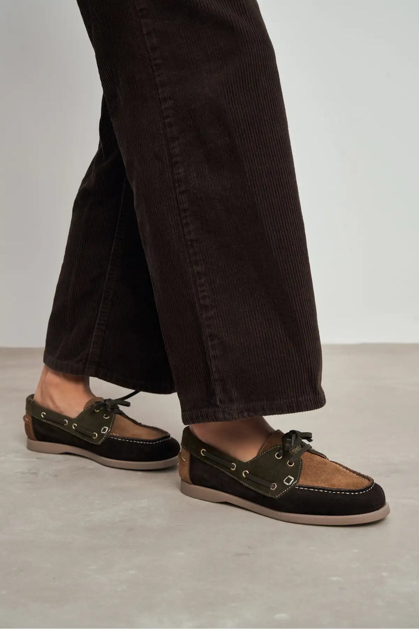 JAVED MULTI  FLAT SOLE LACE-UP DETAIL WOMEN'S BALLERINA SHOES