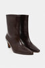 SHOWER BROWN RUSTIC PATTERNED WOMEN'S HIGH-HEEL BOOTS