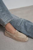 BERY Beige Suede Genuine Leather Women’s Loafer