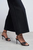 ZARIA BLACK SATIN CAGED OPEN-TOE WOMEN’S HIGH HEEL SANDALS