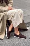 Aspire – Brown Genuine Suede Leather Ballet Flats