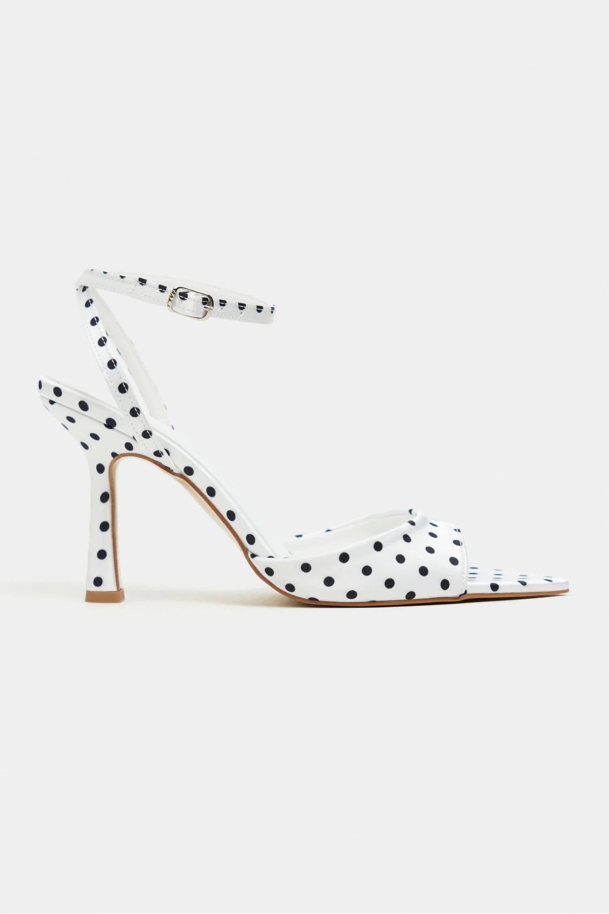 JULIAN White Polka Dot Satin Bow Detail Women’s Heels | FOOTWEAR | Heels | Lebbse JULIAN White Polka Dot Satin Bow Detail Women’s Heels | FOOTWEAR | Heels | Lebbse