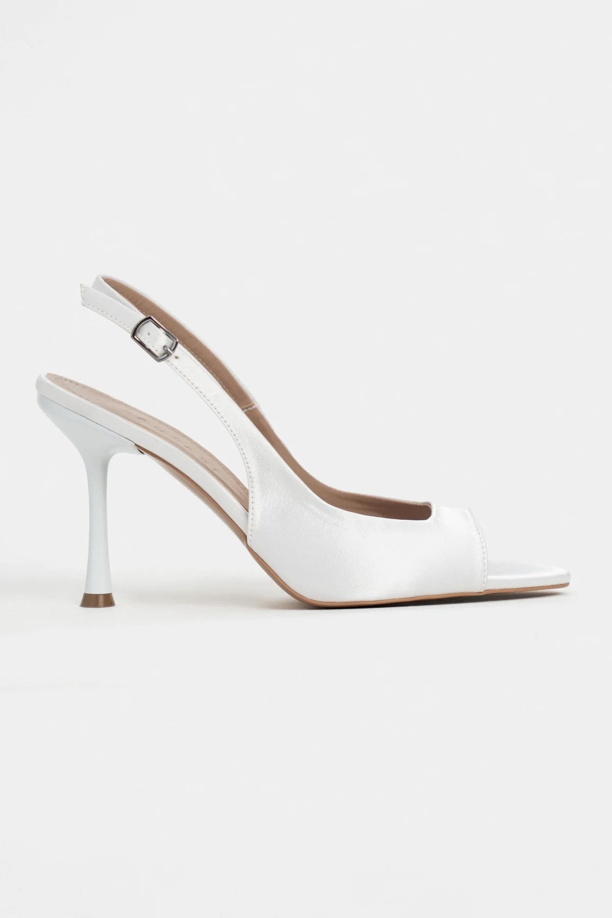 MAIA Pearl Satin Pointed Toe Open Front Women’s Heels | FOOTWEAR | Heels | Lebbse MAIA Pearl Satin Pointed Toe Open Front Women’s Heels | FOOTWEAR | Heels | Lebbse