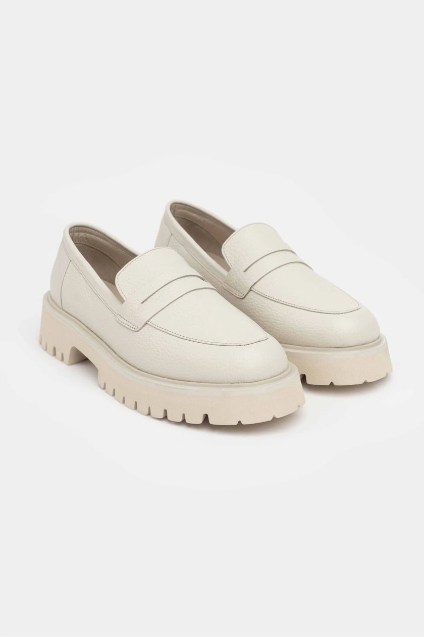 QUEENA BEIGE  THICK SOLE DETAIL WOMEN'S SHOES