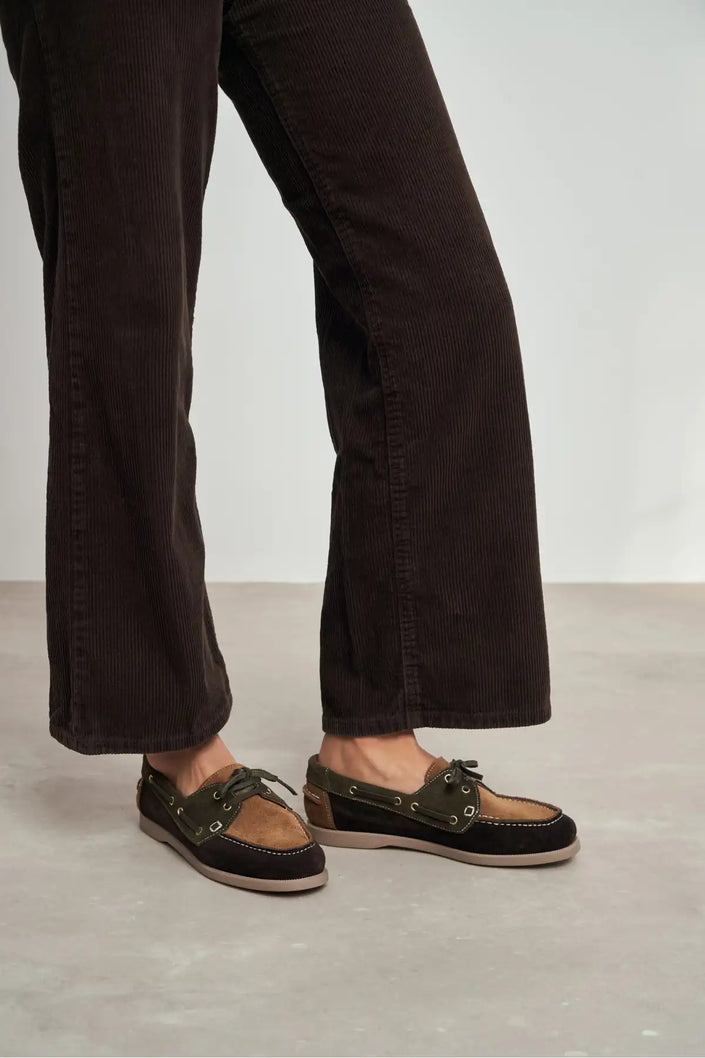 JAVED MULTI  FLAT SOLE LACE-UP DETAIL WOMEN'S BALLERINA SHOES