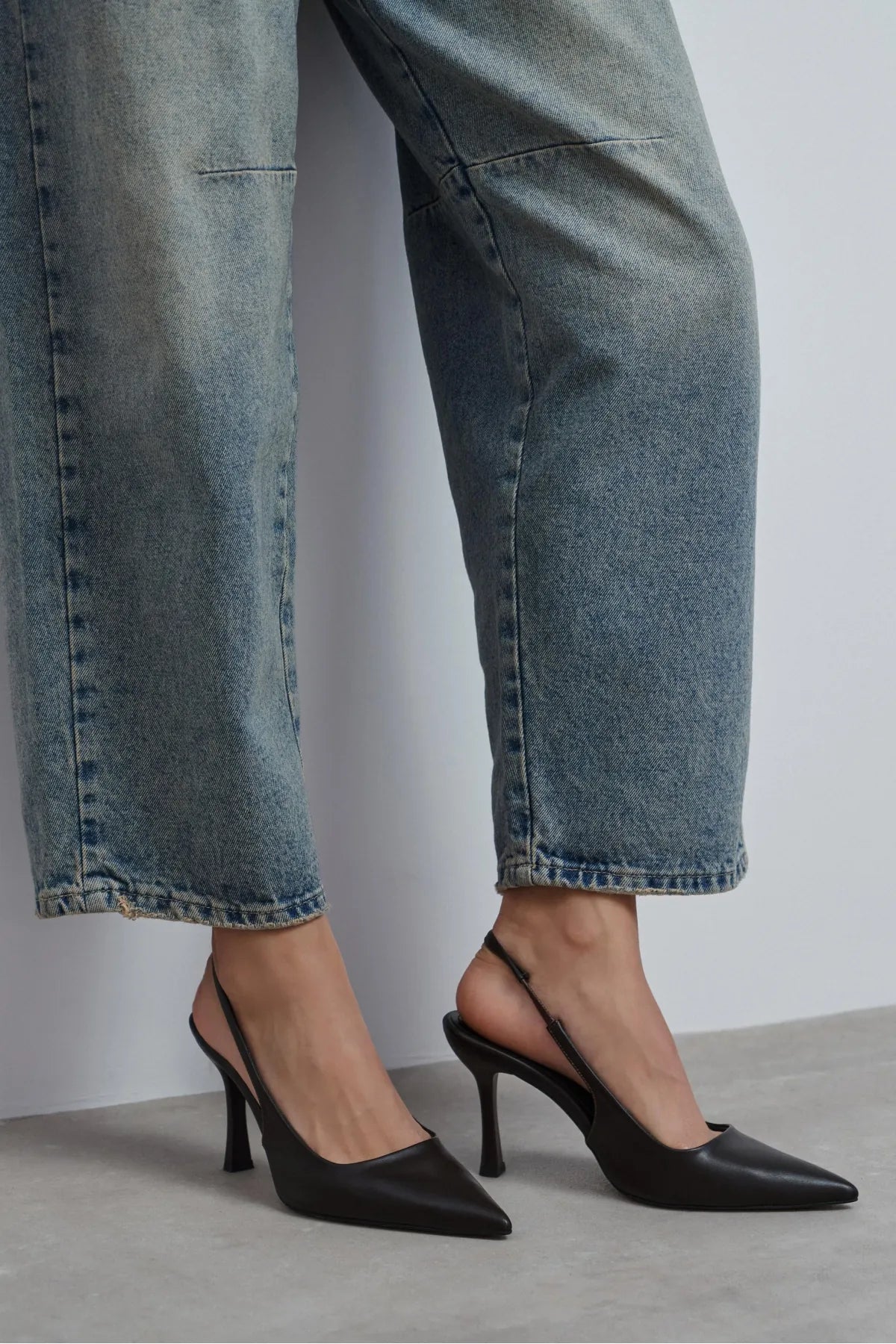 ELARA Coffee Matte Slingback V-Vamp Pointed Toe Women’s Heels | FOOTWEAR | Heels | Lebbse ELARA Coffee Matte Slingback V-Vamp Pointed Toe Women’s Heels | FOOTWEAR | Heels | Lebbse