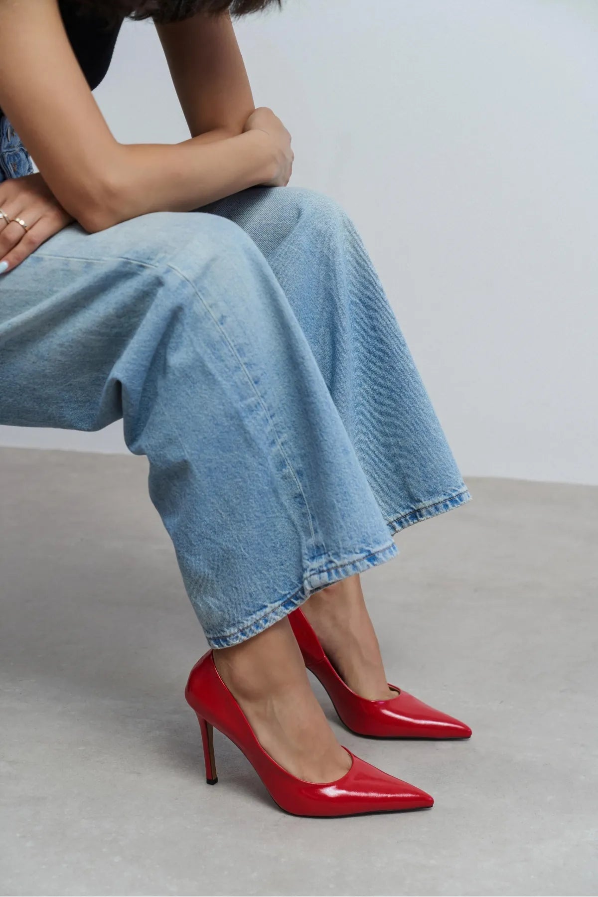 LUNARA Red Rustic Pointed Toe Women’s Stiletto Heels | FOOTWEAR | Heels | Lebbse LUNARA Red Rustic Pointed Toe Women’s Stiletto Heels | FOOTWEAR | Heels | Lebbse