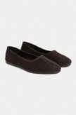 ROSEL Bitter Coffee Genuine Leather Women’s Ballet Flats