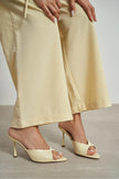 RODI Butter Yellow Matte Pointed Toe Women’s Thin Heel Mule Sandals