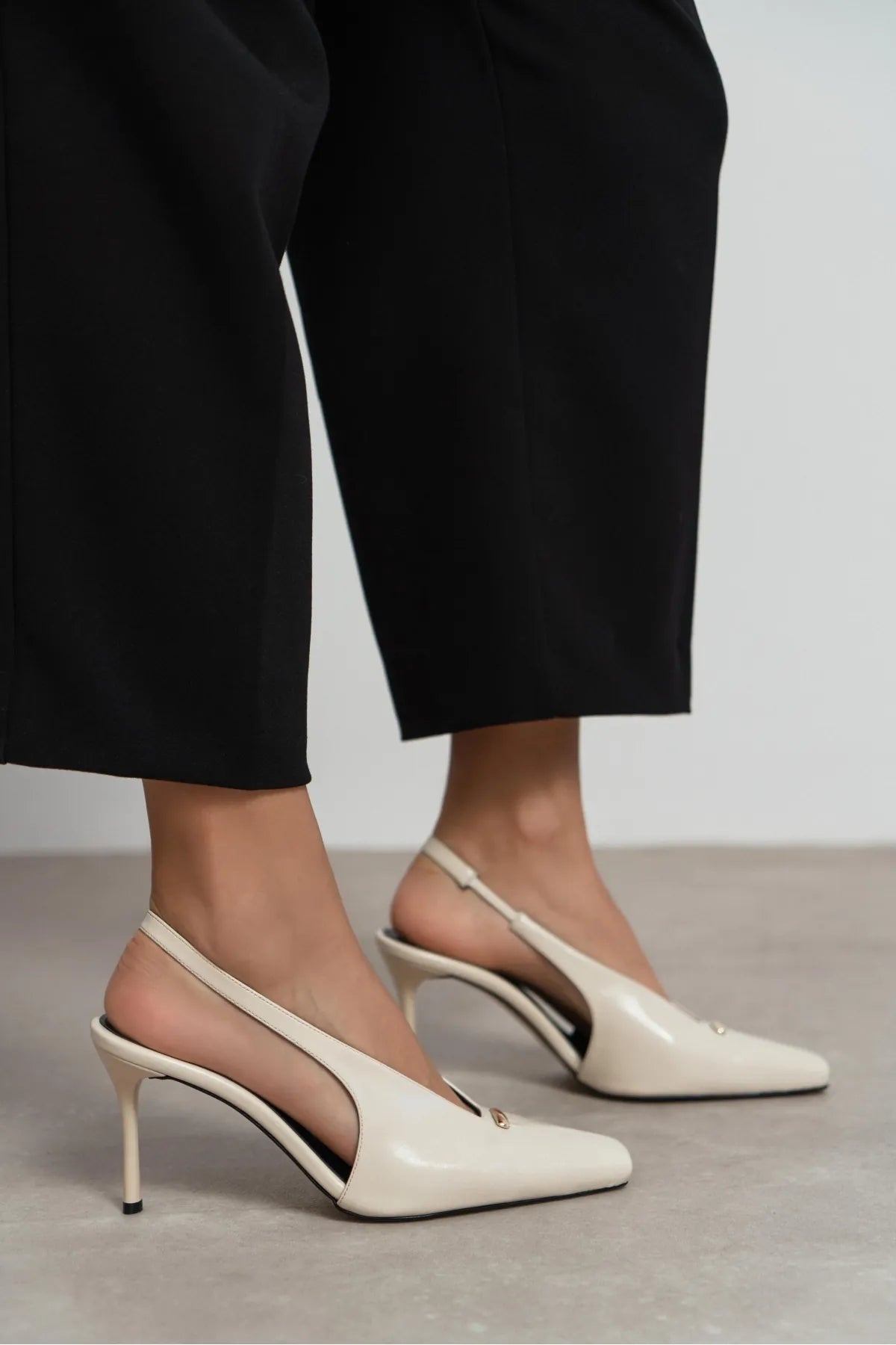 TIGY Beige Rustic Patterned Closed Toe Back Strap Buckle Detail Women’s Heel Shoes | FOOTWEAR | Heels | Lebbse TIGY Beige Rustic Patterned Closed Toe Back Strap Buckle Detail Women’s Heel Shoes | FOOTWEAR | Heels | Lebbse