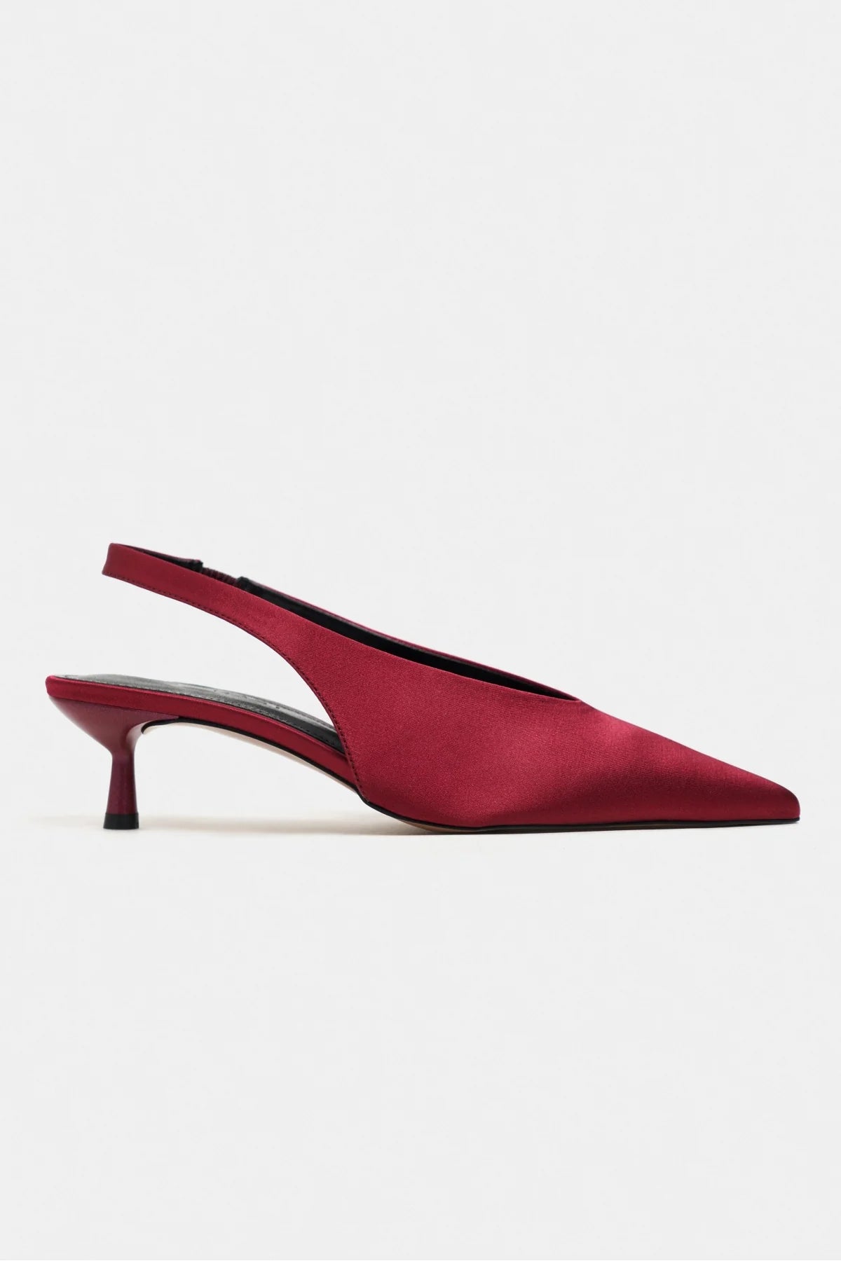 WILSON Burgundy Satin Neoprene Slingback Women’s Heels | FOOTWEAR | Heels | Lebbse WILSON Burgundy Satin Neoprene Slingback Women’s Heels | FOOTWEAR | Heels | Lebbse