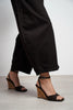 LUBY Coffee Suede Genuine Leather Ankle Tie Women’s Stiletto Heels