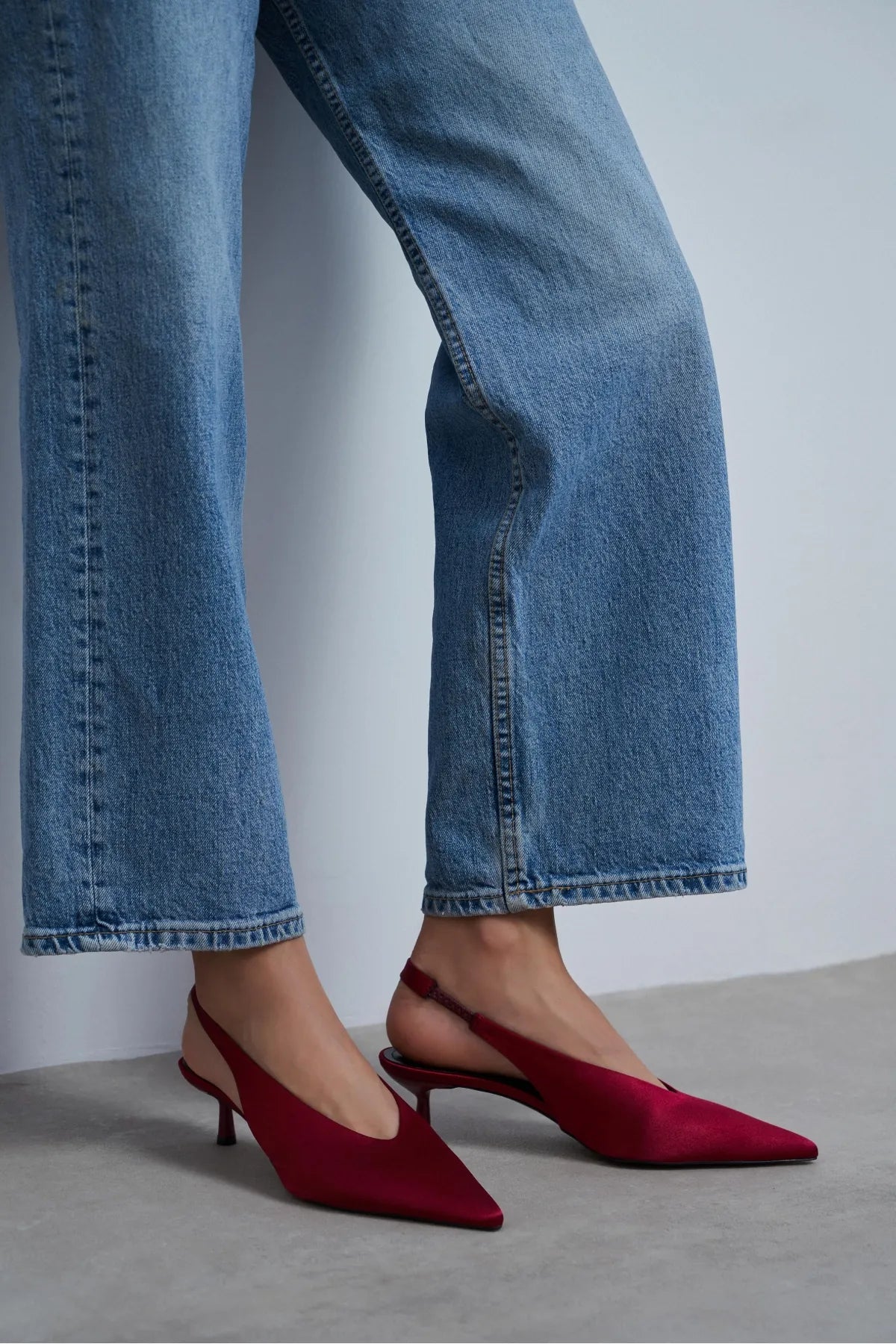 WILSON Burgundy Satin Neoprene Slingback Women’s Heels | FOOTWEAR | Heels | Lebbse WILSON Burgundy Satin Neoprene Slingback Women’s Heels | FOOTWEAR | Heels | Lebbse