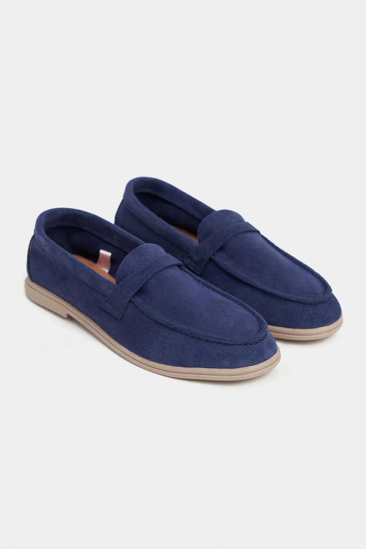 BERY Navy Blue Suede Genuine Leather Women’s Loafer | FOOTWEAR | Loafers | Lebbse BERY Navy Blue Suede Genuine Leather Women’s Loafer | FOOTWEAR | Loafers | Lebbse