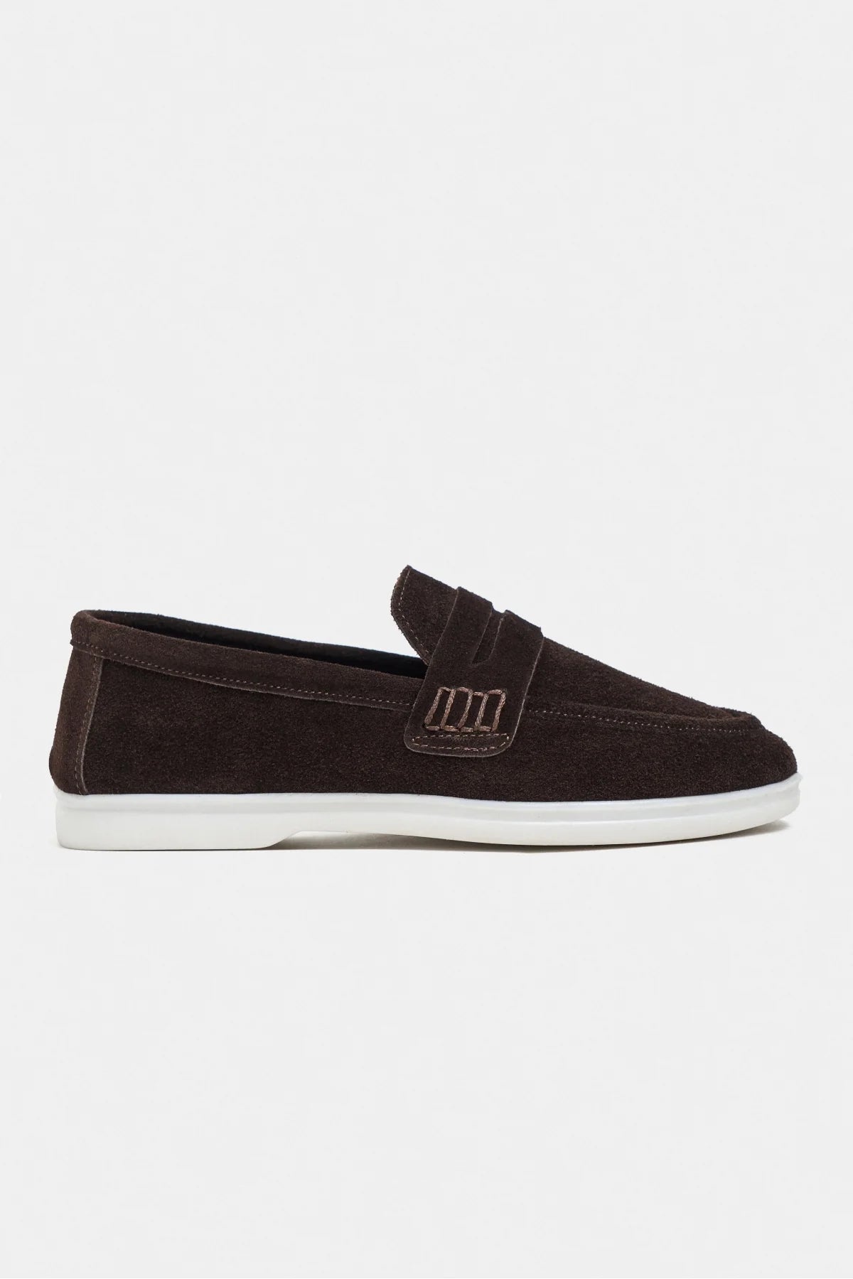 Aspire – Brown Genuine Suede Leather Ballet Flats