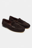 MISTY Bitter Coffee Suede Genuine Leather Women’s Loafer Shoes