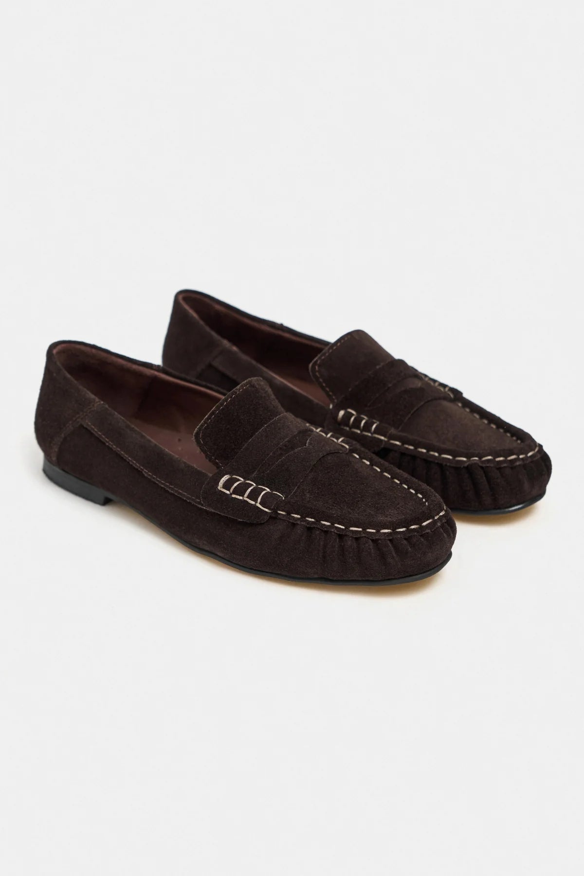 MISTY Bitter Coffee Suede Genuine Leather Women’s Loafer Shoes | FOOTWEAR | Loafers | Lebbse MISTY Bitter Coffee Suede Genuine Leather Women’s Loafer Shoes | FOOTWEAR | Loafers | Lebbse