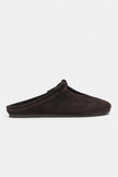 AREM Brown Genuine Suede Leather Bow Detail Flat Women’s Slippers