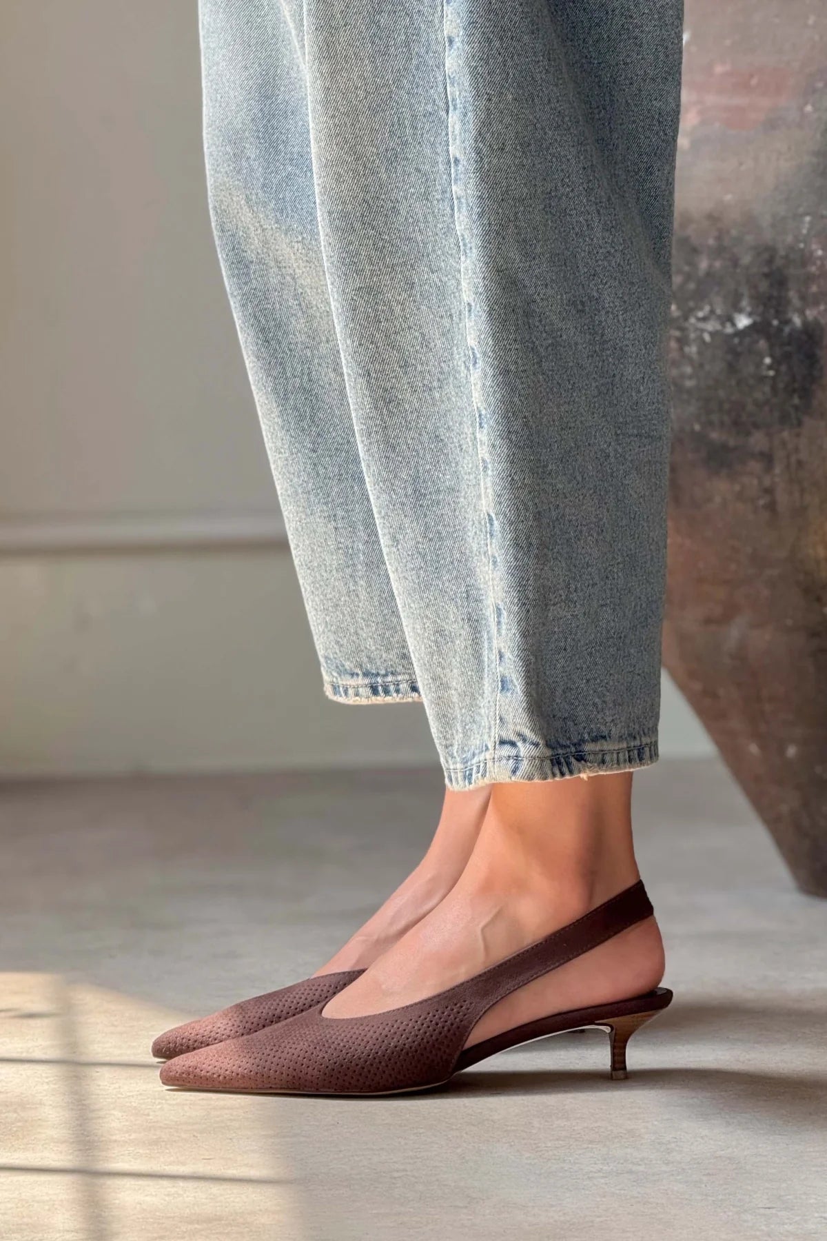 Rossa Brown Suede Ankle Elastic Detail Women's High Heel Shoes | FOOTWEAR | Heels Rossa Brown Suede Ankle Elastic Detail Women's High Heel Shoes | FOOTWEAR | Heels