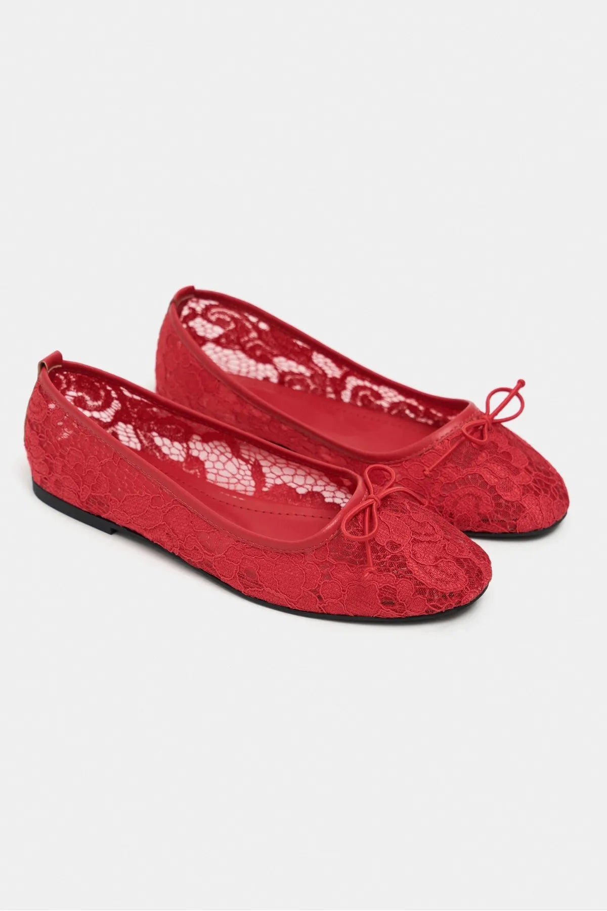 MAGNI RED LACE EMBROIDERED BOW DETAIL WOMEN’S BALLET FLATS | Ballet Flats | FOOTWEAR | Lebbse MAGNI RED LACE EMBROIDERED BOW DETAIL WOMEN’S BALLET FLATS | Ballet Flats | FOOTWEAR | Lebbse