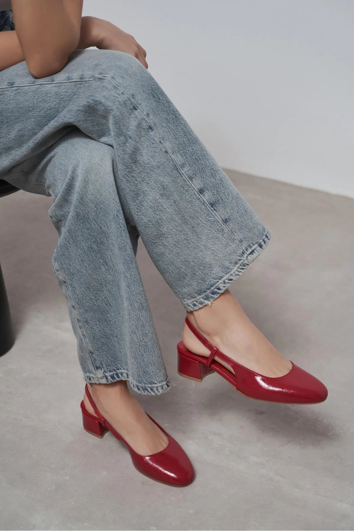 HARMONY Red Rustic Pattern Square Toe Buckle Detail Women’s Low Heel Ballet Flats | Ballet Flats | Heels | Lebbse HARMONY Red Rustic Pattern Square Toe Buckle Detail Women’s Low Heel Ballet Flats | Ballet Flats | Heels | Lebbse
