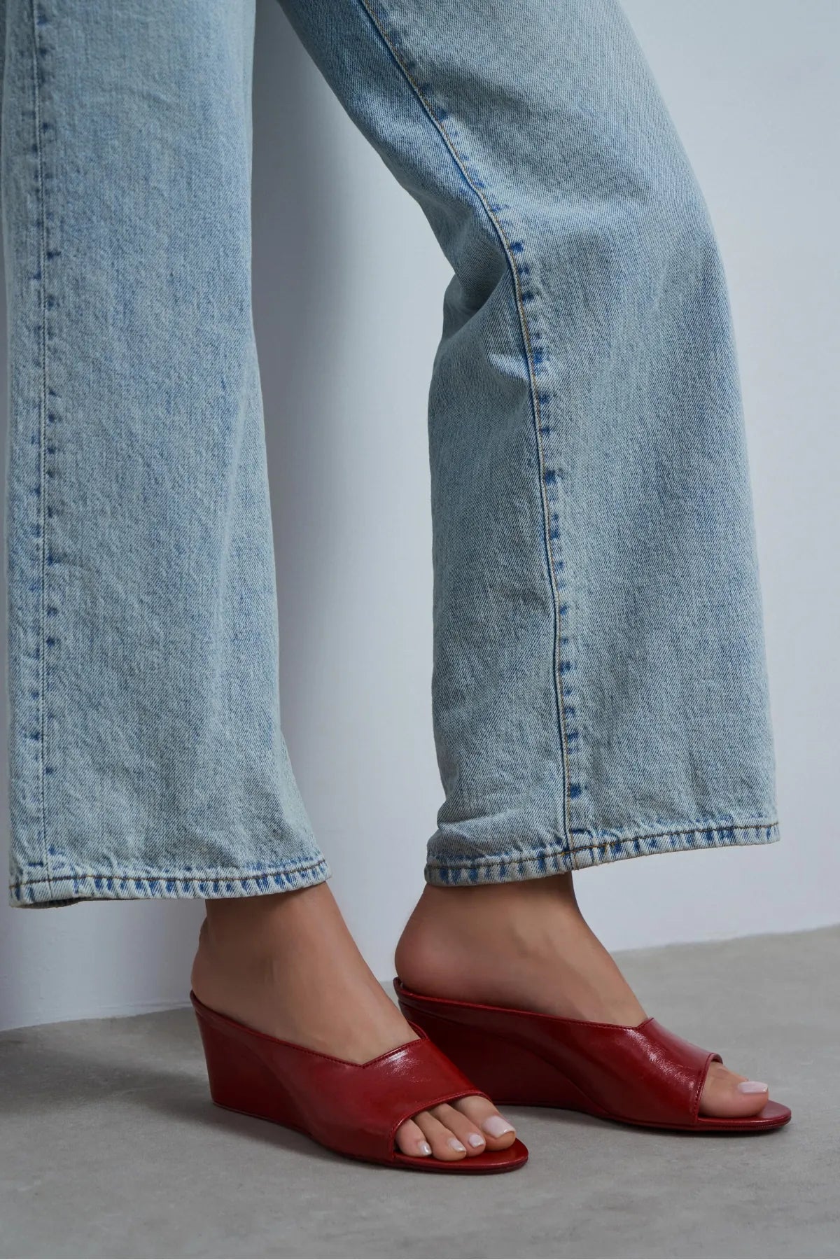 ALLISON Red Rustic Wedge Heel Women’s Slippers | FOOTWEAR | Slipper | Lebbse ALLISON Red Rustic Wedge Heel Women’s Slippers | FOOTWEAR | Slipper | Lebbse