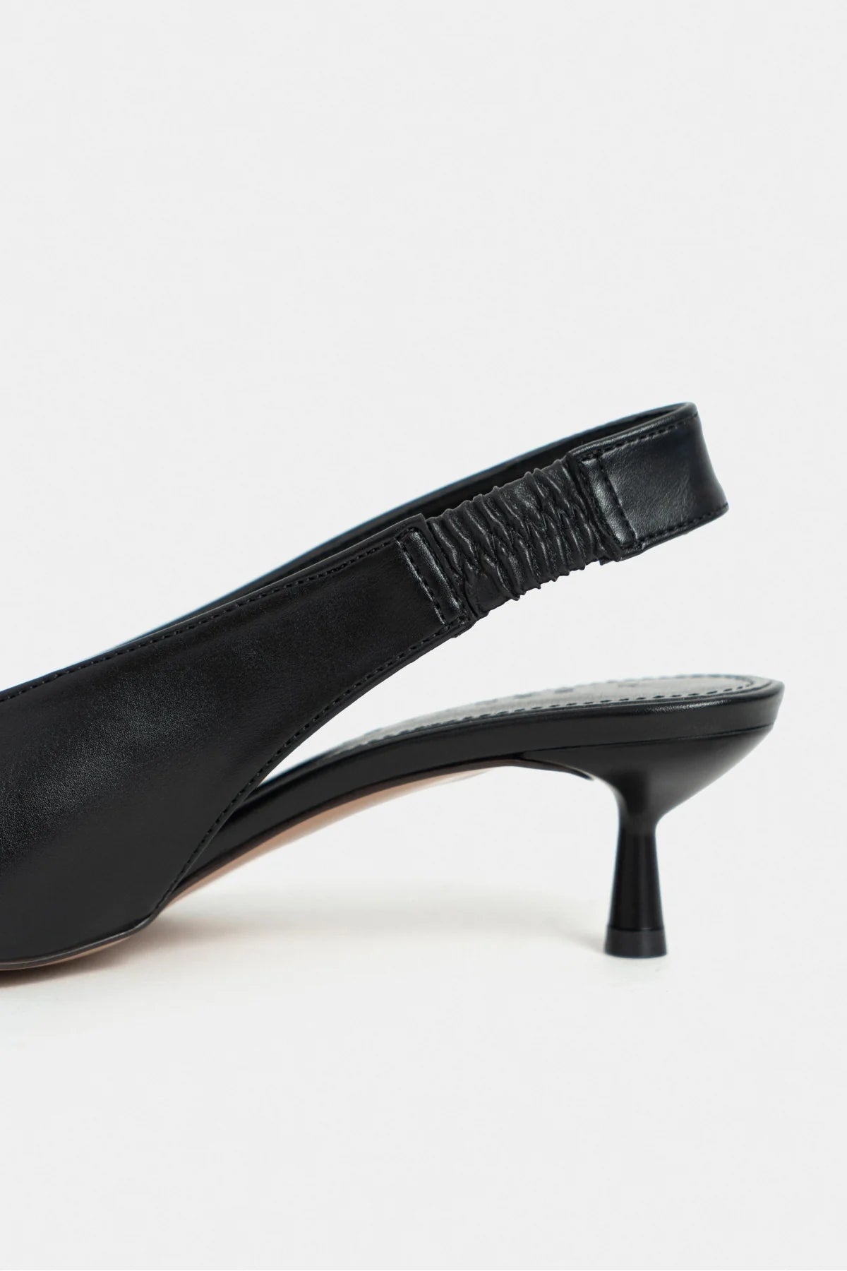 LUNIX Black Matte Pointed Toe Slingback Women’s Thin Heel Shoes | FOOTWEAR | Heels | Lebbse LUNIX Black Matte Pointed Toe Slingback Women’s Thin Heel Shoes | FOOTWEAR | Heels | Lebbse