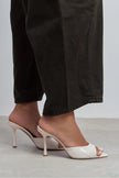 RENATA BEIGE PATENT POINTED-TOE WOMEN’S HIGH HEEL Slippers