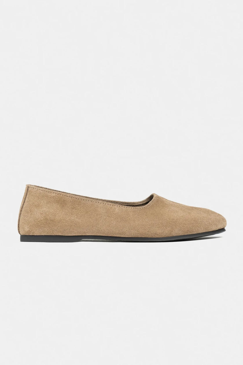 ROSEL Rome Beige Genuine Leather Women’s Ballet Flats