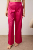Cherry Plain Lace Satin Weave Pajama Set