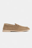 BERY Rome Beige Suede Genuine Leather Women’s Loafer