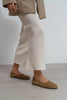 ROSEL Rome Beige Genuine Leather Women’s Ballet Flats