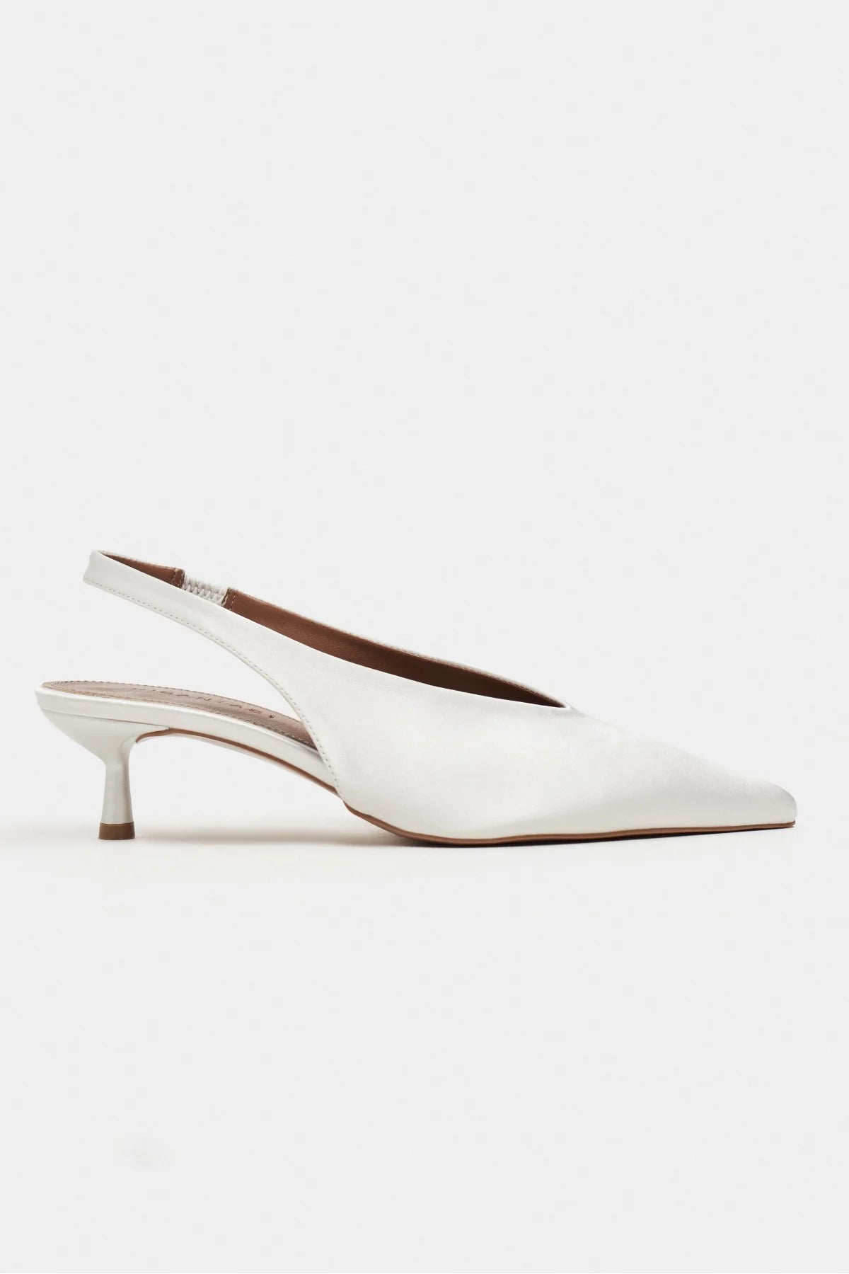 WILSON Pearl Satin Neoprene Slingback Women’s Heels