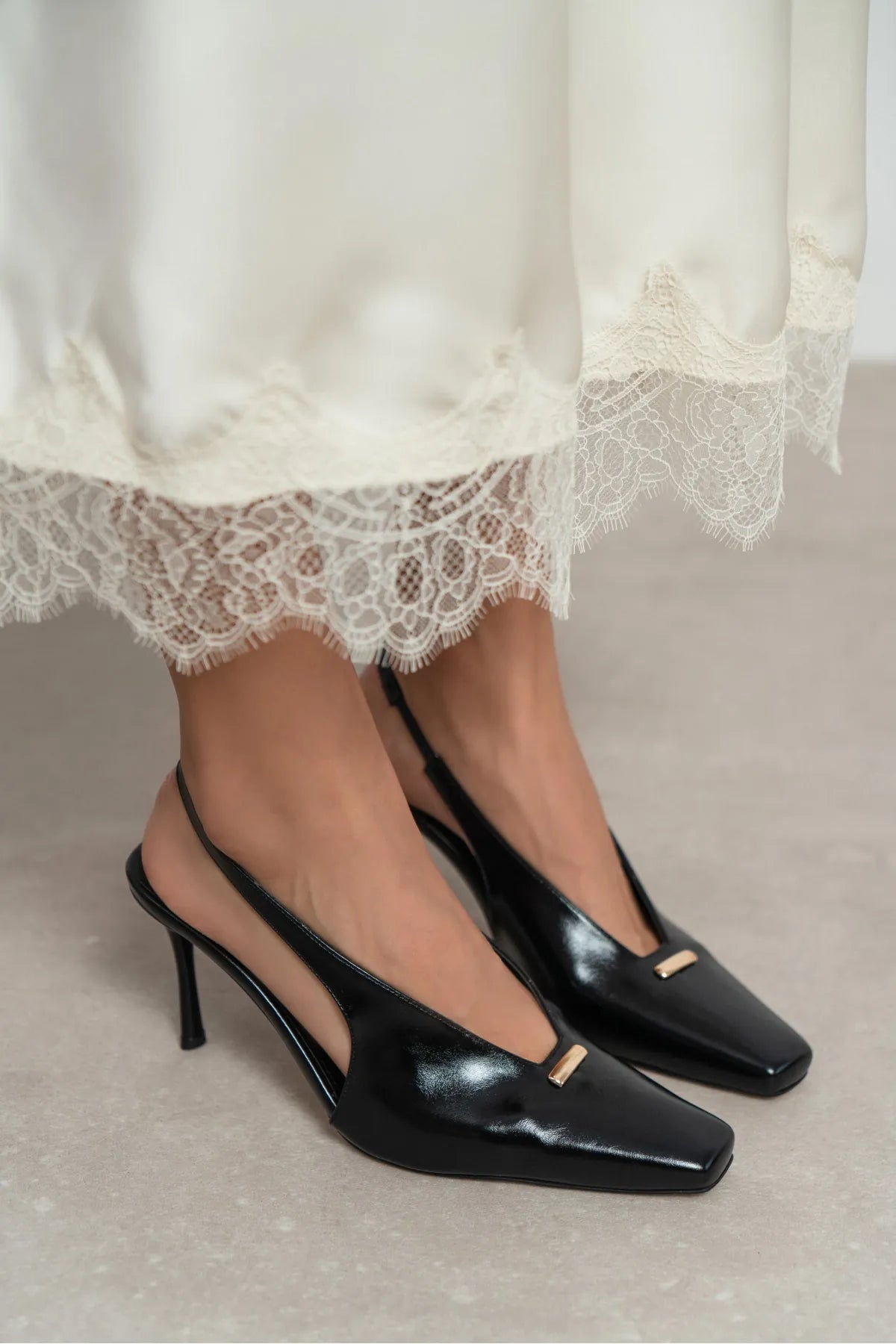 TIGY Black Rustic Patterned Closed Toe Back Strap Buckle Detail Women’s Heel Shoes | FOOTWEAR | Heels | Lebbse TIGY Black Rustic Patterned Closed Toe Back Strap Buckle Detail Women’s Heel Shoes | FOOTWEAR | Heels | Lebbse