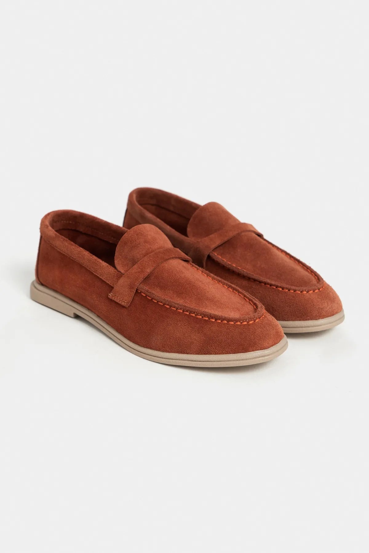 BERY Tile Brick Suede Genuine Leather Women’s Loafer | FOOTWEAR | Loafers | Lebbse BERY Tile Brick Suede Genuine Leather Women’s Loafer | FOOTWEAR | Loafers | Lebbse