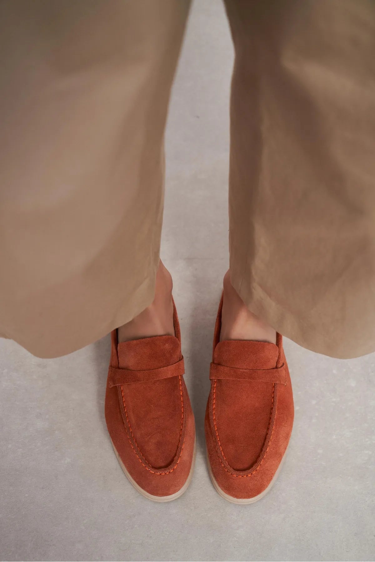 BERY Tile Brick Suede Genuine Leather Women’s Loafer | FOOTWEAR | Loafers | Lebbse BERY Tile Brick Suede Genuine Leather Women’s Loafer | FOOTWEAR | Loafers | Lebbse