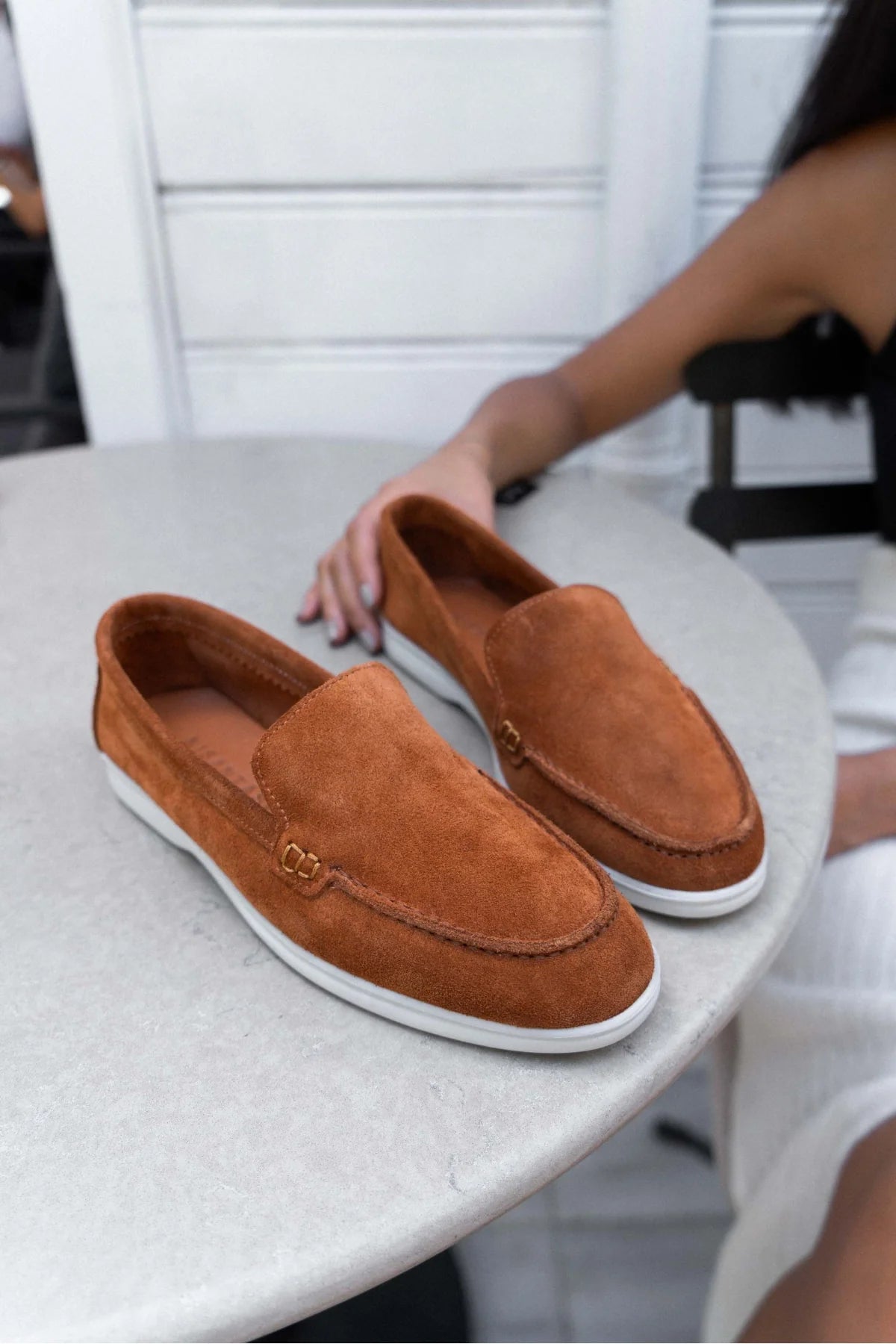 VAYNE Tan Genuine Leather Flat Women’s Ballet Flats | Apparel & Accessories > Shoes > Flats | Ballet Flats | FOOTWEAR | Lebbse VAYNE Tan Genuine Leather Flat Women’s Ballet Flats | Apparel & Accessories > Shoes > Flats | Ballet Flats | FOOTWEAR | Lebbse