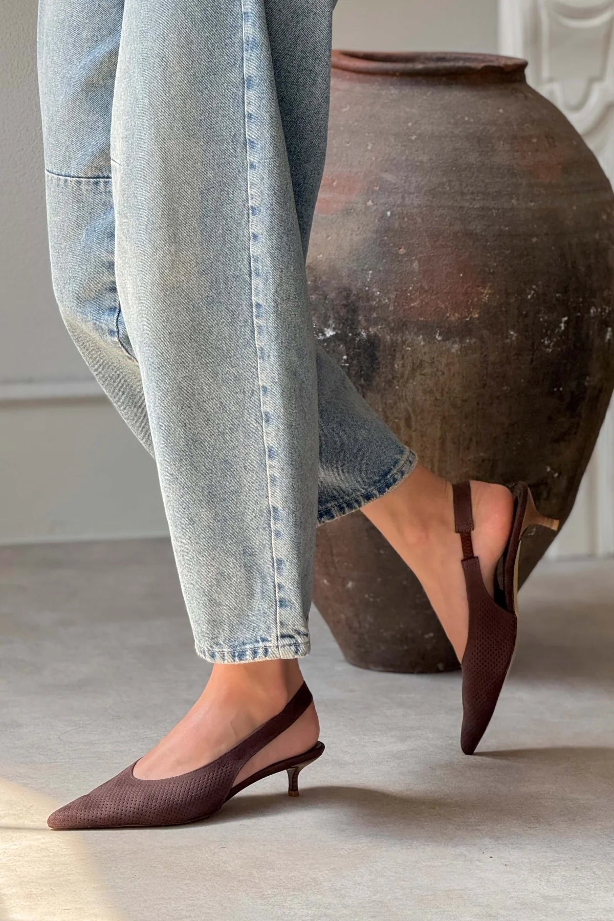 Rossa Brown Suede Ankle Elastic Detail Women's High Heel Shoes | FOOTWEAR | Heels Rossa Brown Suede Ankle Elastic Detail Women's High Heel Shoes | FOOTWEAR | Heels