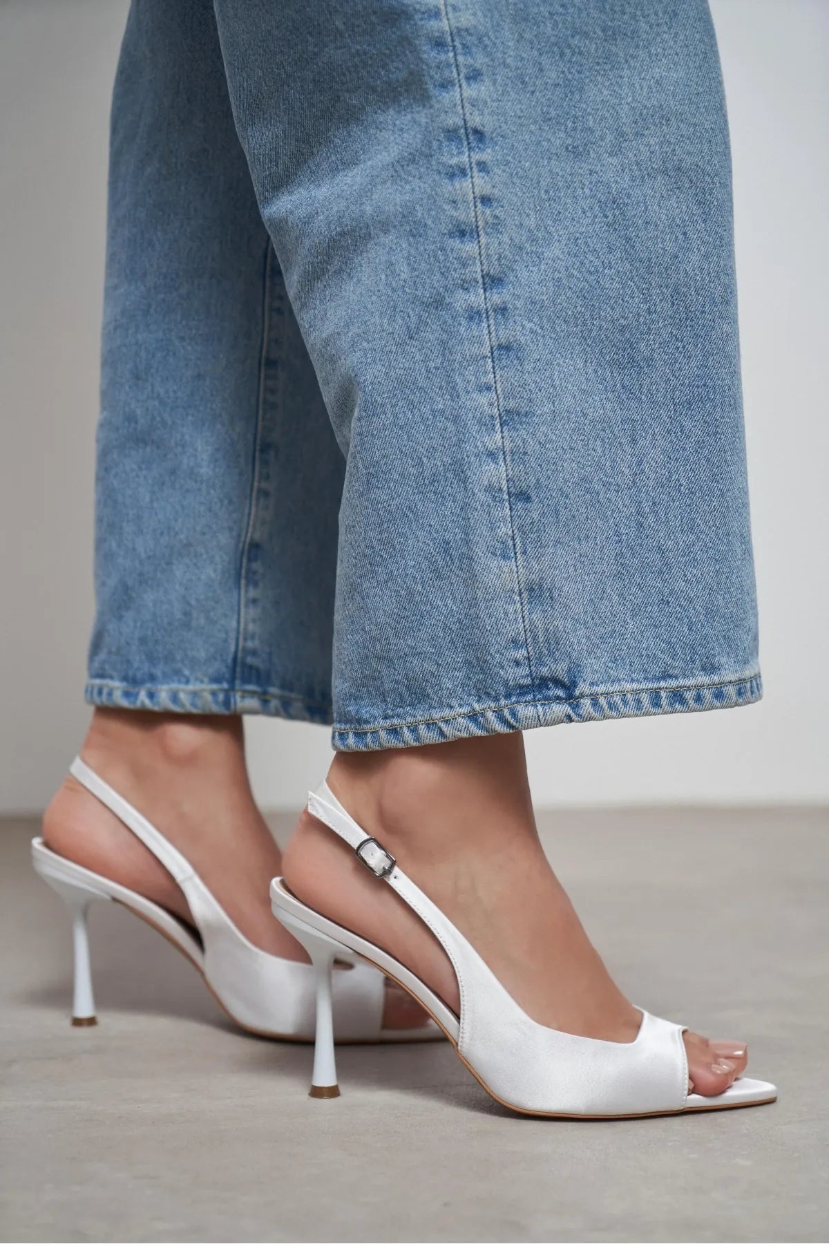 MAIA Pearl Satin Pointed Toe Open Front Women’s Heels | FOOTWEAR | Heels | Lebbse MAIA Pearl Satin Pointed Toe Open Front Women’s Heels | FOOTWEAR | Heels | Lebbse