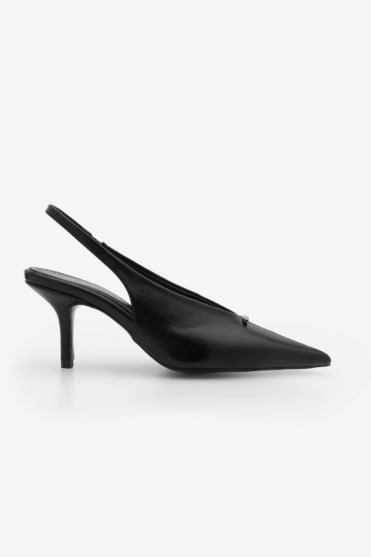 AGIRA Black Buckle Detail Pointed Toe Slingback Women’s Stiletto Heels | FOOTWEAR | Heels | Lebbse AGIRA Black Buckle Detail Pointed Toe Slingback Women’s Stiletto Heels | FOOTWEAR | Heels | Lebbse