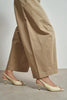 RONE Butter Yellow Matte Pointed Toe Open Front Buckle Women’s Shoes