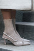 Wanda Ten Patent Leather Belt Detail Ankle-Tied Women's High Heel Shoes