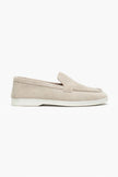 VAYNE Beige Genuine Leather Flat Women’s Ballet Flats
