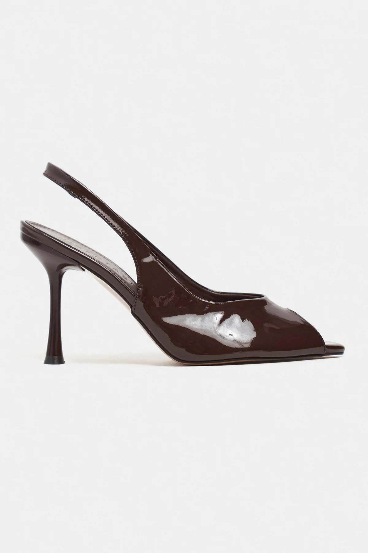 BETTY Coffee Patent Open-Toe Women’s Heels | FOOTWEAR | Heels | Lebbse BETTY Coffee Patent Open-Toe Women’s Heels | FOOTWEAR | Heels | Lebbse