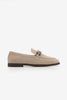 MENIVA Beige Suede Stone Detail Women’s Loafers