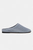 PALYA BLUE SUEDE STUDDED GENUINE LEATHER WOMEN’S FLAT SLIPPERS